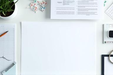 整然と並べられた薬事申請関連の書類とペン